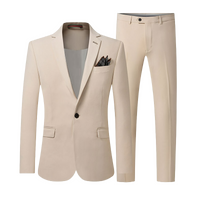 Thumbnail for Costume Mariage Homme Beige