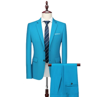 Thumbnail for Costume Mariage Homme Bleu Turquoise