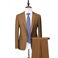 Thumbnail for Costume Mariage Homme Marron