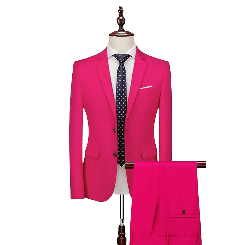 Costume Mariage Homme Rose